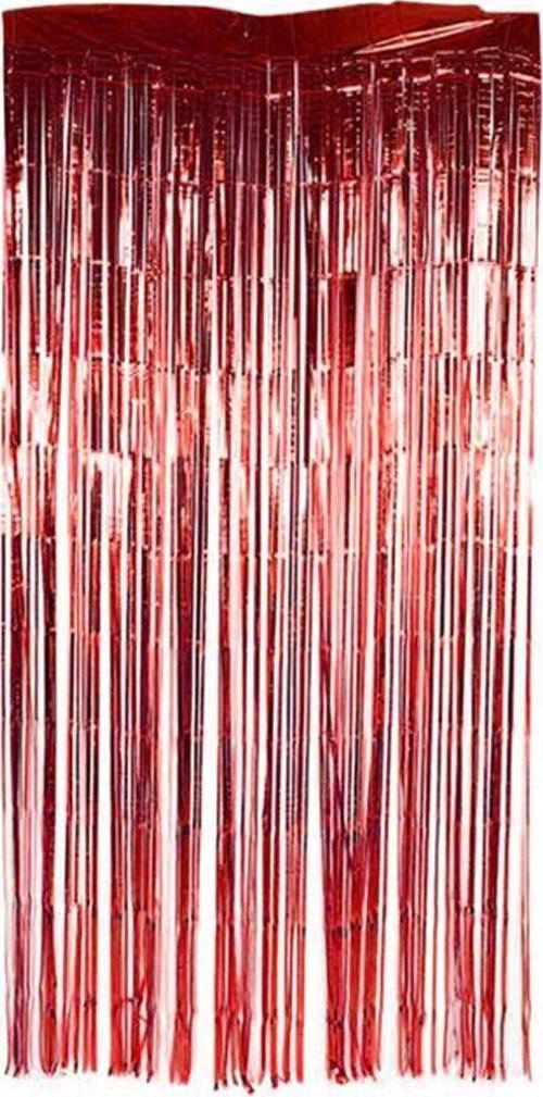 Kapı Perdesi Metalize (Kapı Banner) 100X200 CM  Kırmızı
