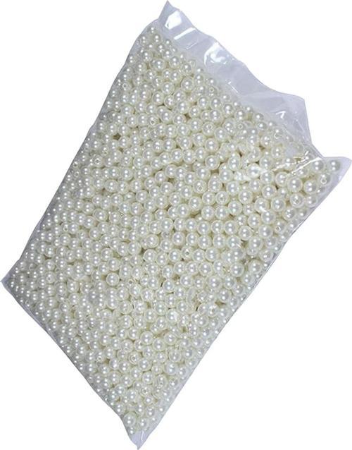 İnci Yuvarlak Delikli Plastik (500) Grm   Krem