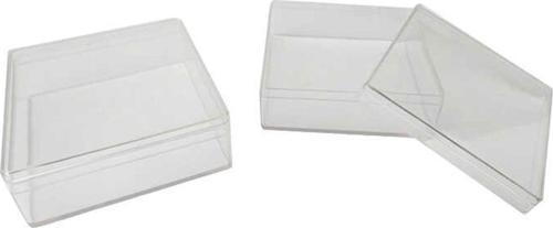 Kutu Kare Model Mika Şefafaf  8X8X3 CM (12 Adet)