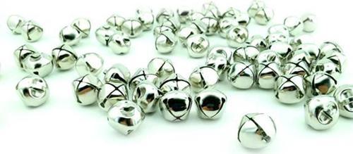 Metal Çıngırak Zil (50 Adet)  Gümüş