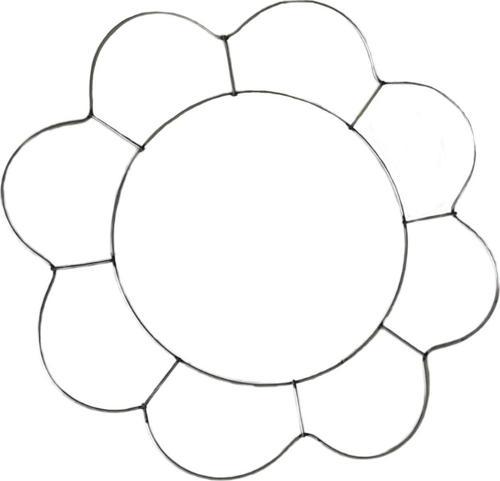 Metal Makrome Kalıbı Papatya  Model 40X40 CM