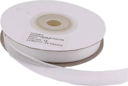 Organze Kurdele 20 MM (22 Metre)  Beyaz