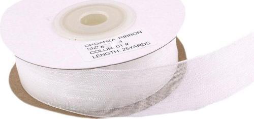 Organze Kurdele 30 MM (22 Metre)  Beyaz