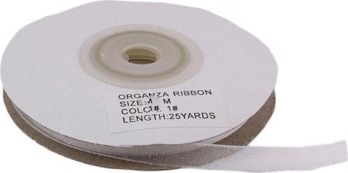 Organze Kurdele 6 MM (22 Metre)  Beyaz