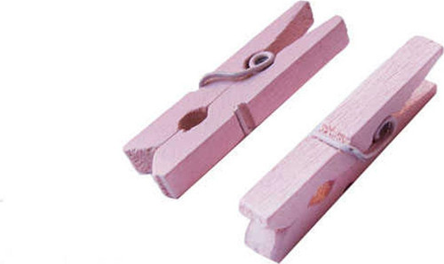 Mandal Ahşap Minik (100 Adet) Pembe
