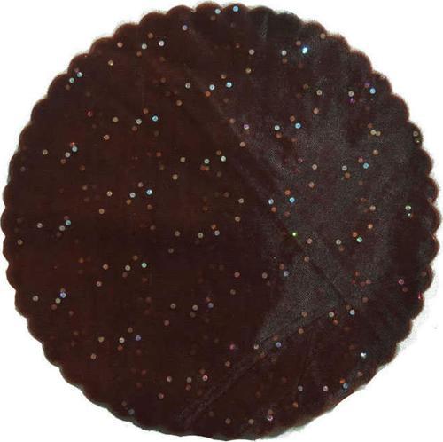 Taşlı Organze Hazır Kesilmiş Tül 22 Cm (100 Adet)  Siyah