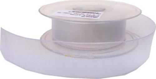 Şifon Kurdele 2.5 Cm (20 Metre)  Beyaz