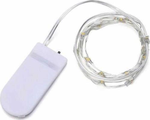 Peri Led Işık|ince Pil Yataklı  Gün Işığı Tel Şerit Led Kendinden Pilli (1,5 Metre)