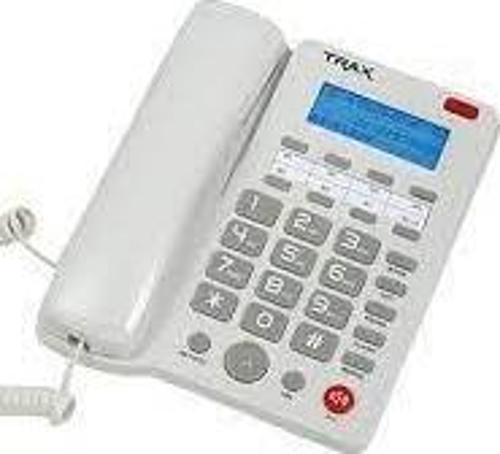 TC605 PB 16 Haneli LCD Ekran Handsfree Pilsiz Çalışma Beyaz Masa Üstü Telefon