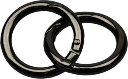 Yaylı Çanta Halkası Mekanizmalı Halka 2.7 CM (10 Adet) Siyah