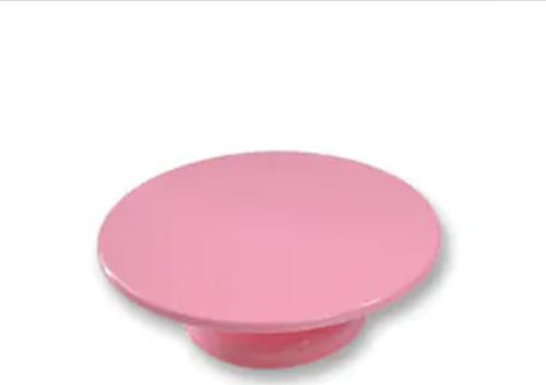 Plastik Döner Pasta Sıvama Standı 32 Cm Pembe