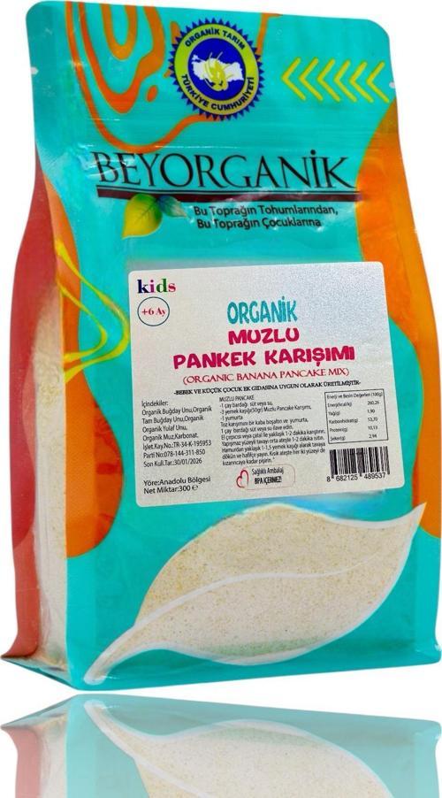 ORGANİK Muzlu Pankek Karışımı 300gr (Pestisit ve Aflatoksin Analizli)