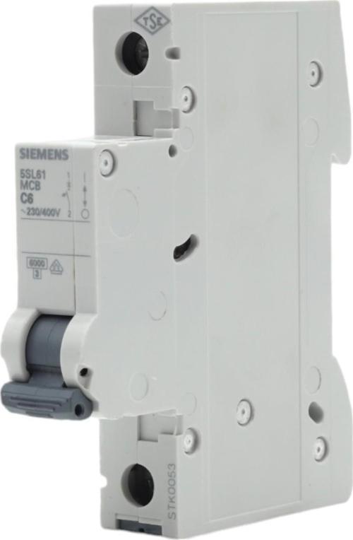 SIEMENS 5SL6106-7YA OTOMATİK SİGORTA 6A C TİPİ