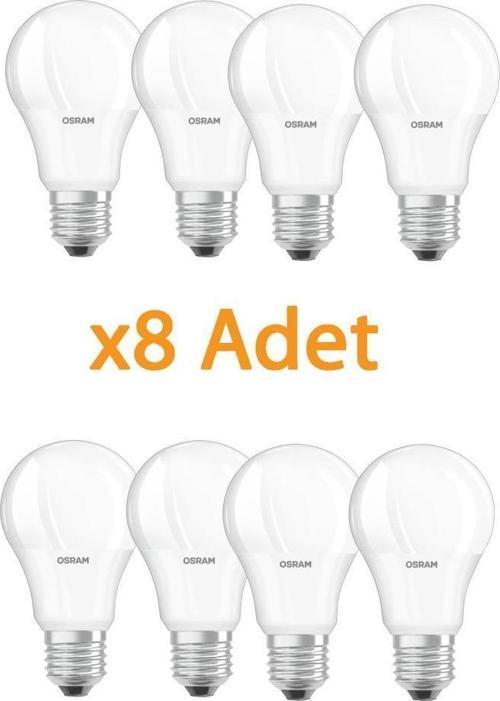 10W(75W) E27 Led Ampul 2700K Sarı (8 Adet) 1055 Lümen Tasarrufflu Ekonomik Ampul