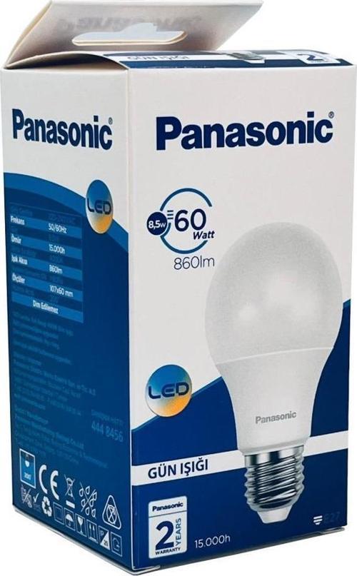 8,5W (60W) Led Ampul 4000K - Gün Işığı E27 Led Lambası