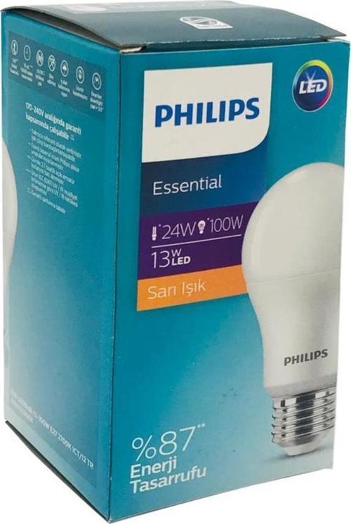 13W (90W) Led Ampul Sarı Işık 3000K E27 Duy