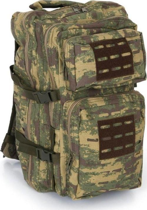 Askeri Sırt Çantası Tactical Çanta 55 Litre Bej Lazer Kesim