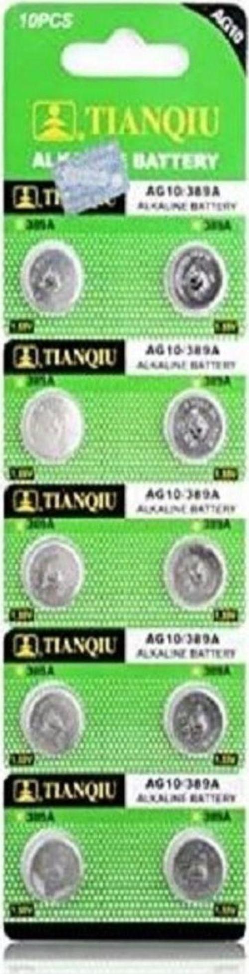 Ag10 Lr1130H / Alkalin 10'Lu Düğme Pil 1.5 V