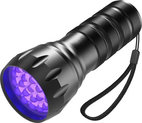 21 LED 1. Kalite 395nm Güneş Işığı Ultraviyole UV El Feneri - Blacklight - Çok Amaçlı