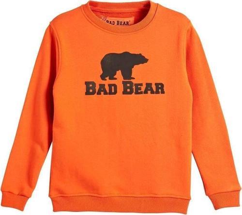 Logo Crewneck Kids Turuncu Baskılı Çocuk Sweatshirt