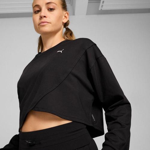 Cloudspun Kadın Crop Sweatshirt 52587901-Siyah