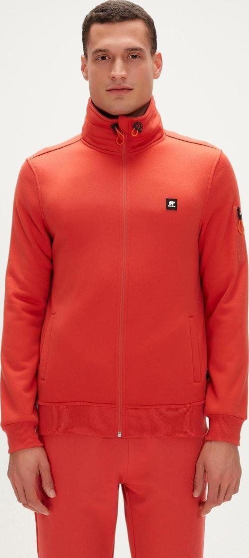 More Bear Full-Zip Hoodie Ginger Tarçın Fermuarlı Erkek Sweatshirt