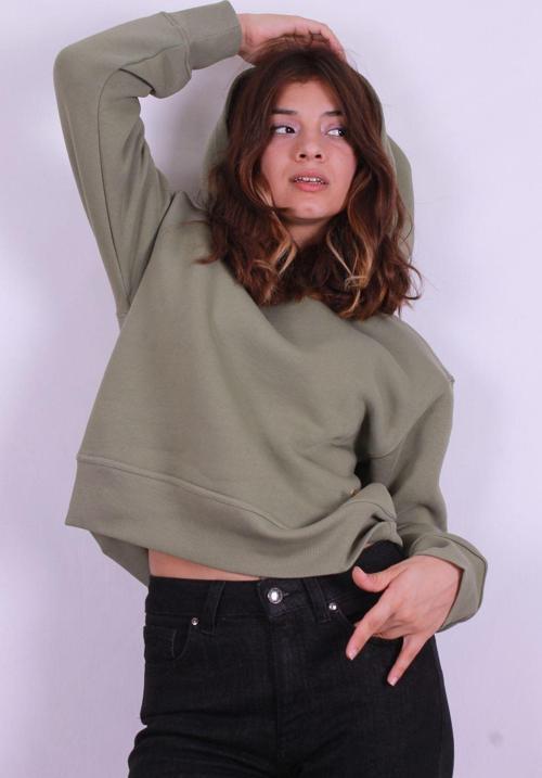 Kadın Haki Sweat - Lf2033675