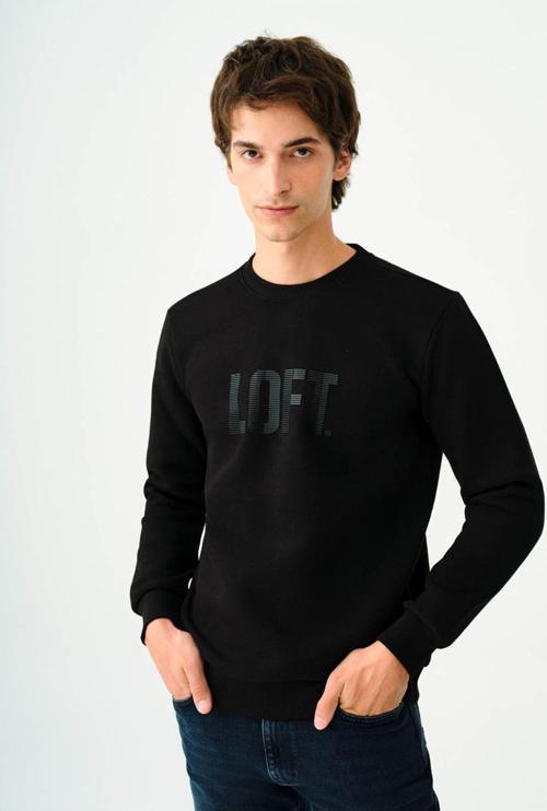 Erkek Sweatshirt Siyah Lf2037363