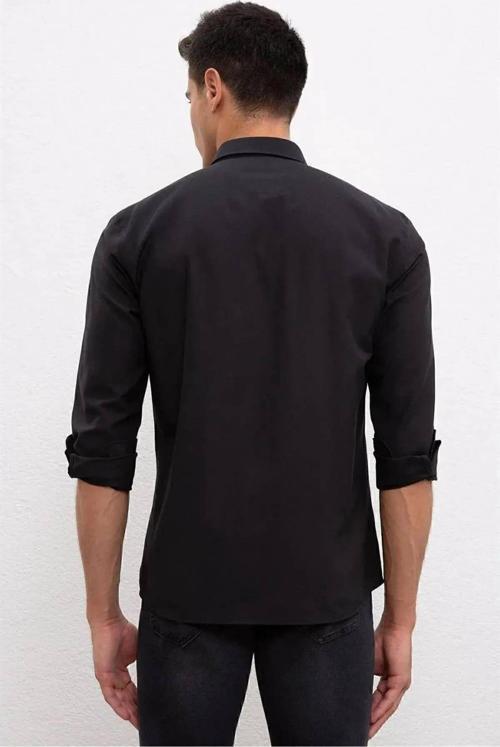 G081Gl004 1570715 Gox023Y Us Polo Assn Erkek Gömlek Siyah