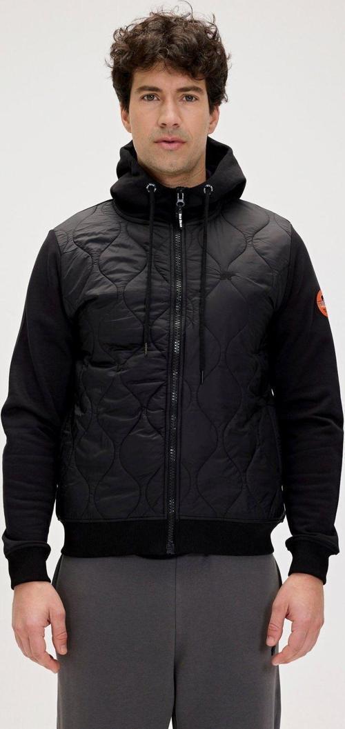 Cyrus Full-Zip Siyah Erkek Kapüşonlu Sweatshirt
