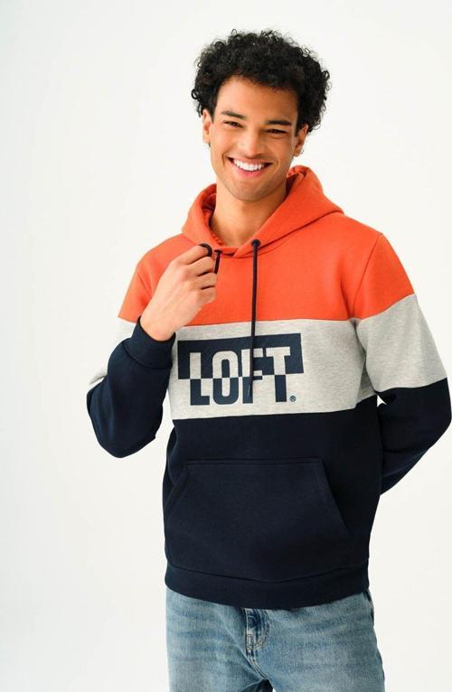 Erkek Sweatshirt Turuncu Lf2037267