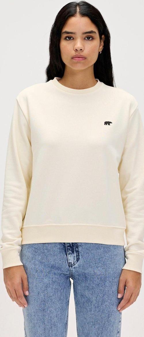 Basic Beyaz Kadın Sweatshirt