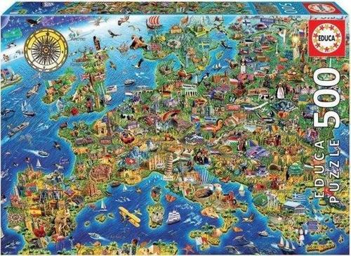 500 Parça Avrupa haritası