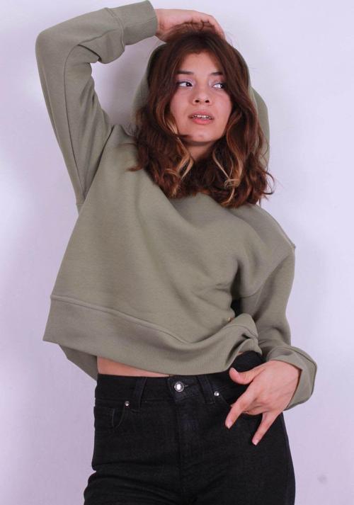 Kadın Sweatshirt Haki Lf2033675