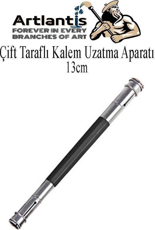 Kalem Uzatma Aparatı 1 Adet Çift Taraflı 13 cm Kalem Uzatma Aparatı Çift Uçlu Derceli Kalem Tasarım Hobi