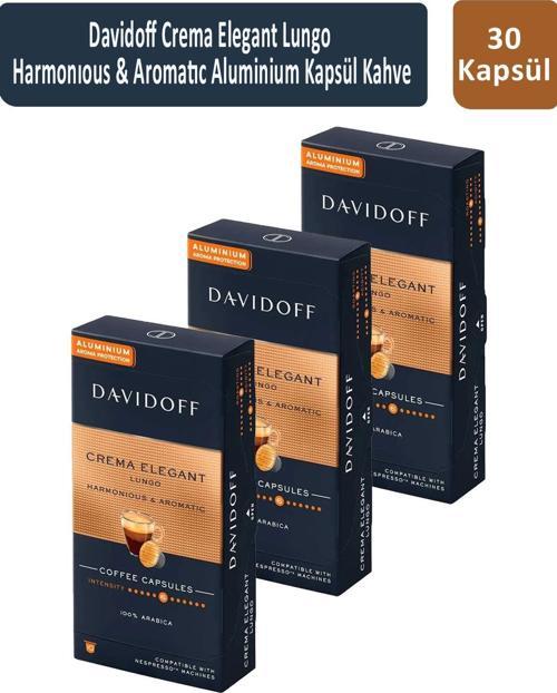 Davidoff Crema Elegant Lungo Harmonıous & Aromatıc Kapsül Kahve x 3 Adet