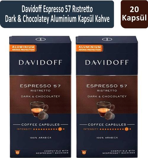 Davidoff Espresso 57 Ristretto Dark & Chocolatey Kapsül Kahve x 2 Adet