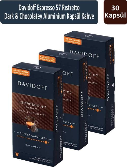 Davidoff Espresso 57 Ristretto Dark & Chocolatey Kapsül Kahve x 3 Adet