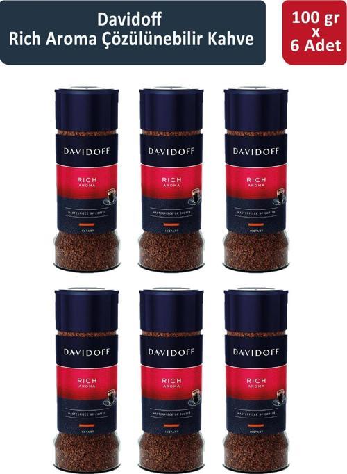 Davidoff Rich Aroma Çözünülebilir Kahve 100 gr x 6 Adet