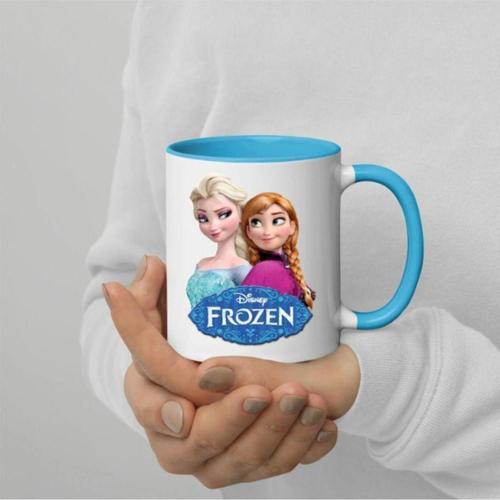 Elsa Anna Frozen Olaf Kristoff Karlar Ülkesi Mavi Kupa Bardak