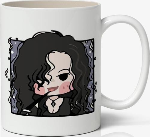 Harry Potter Bellatrix Lestrange Avatar Anime Temalı Beyaz Kupa Bardak Porselen