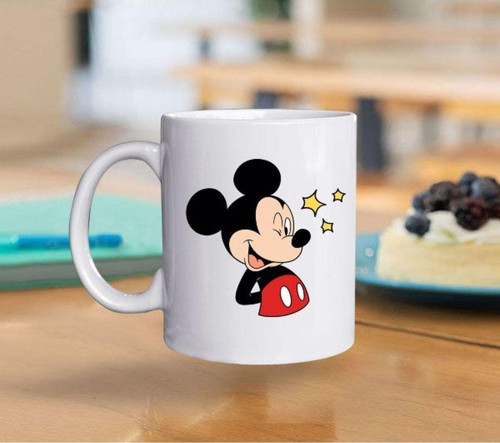 Eğlenceli Ve Yaramaz Mickey Mouse Baskılı Kupa Bardak