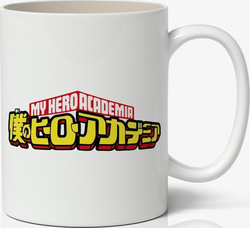 My Hero Academia Logo Anime Beyaz Kupa Bardak