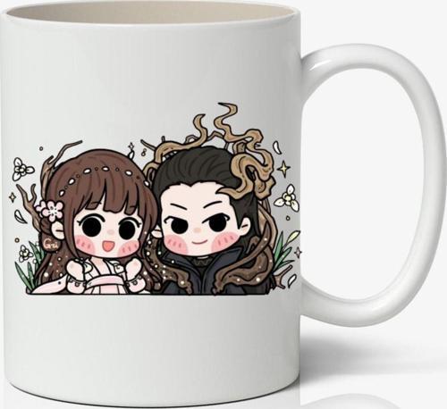 Love Between Fairy And Devil Anime Temalı Beyaz Kupa Bardak Sevgiliye Arkadaşa Hediye