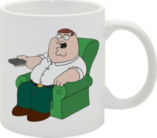 Family Guy Peter Griffin Temalı Beyaz Kupa Bardak Porselen