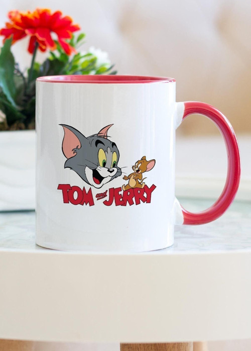 Tom Ve Jerry Kırmızı Kupa Bardak