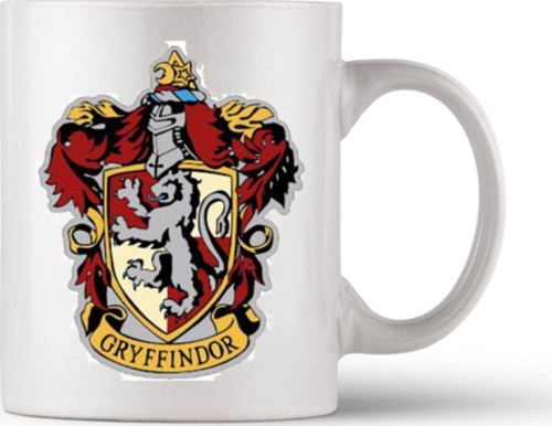 Harry Potter Gryffindor Temalı Beyaz Kupa Bardak