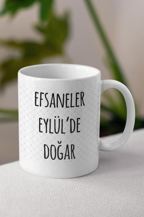 Efsaneler Eylül'De Doğar Tasarımlı Kupa Bardak Doğum Günü Hediyesi