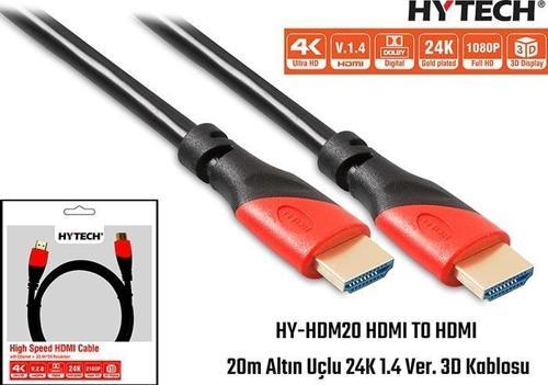 HY-HDM20 Hdmi To Hdmi 20m Altın Uçlu 24k 1.4 Ver 3d Kablosu
