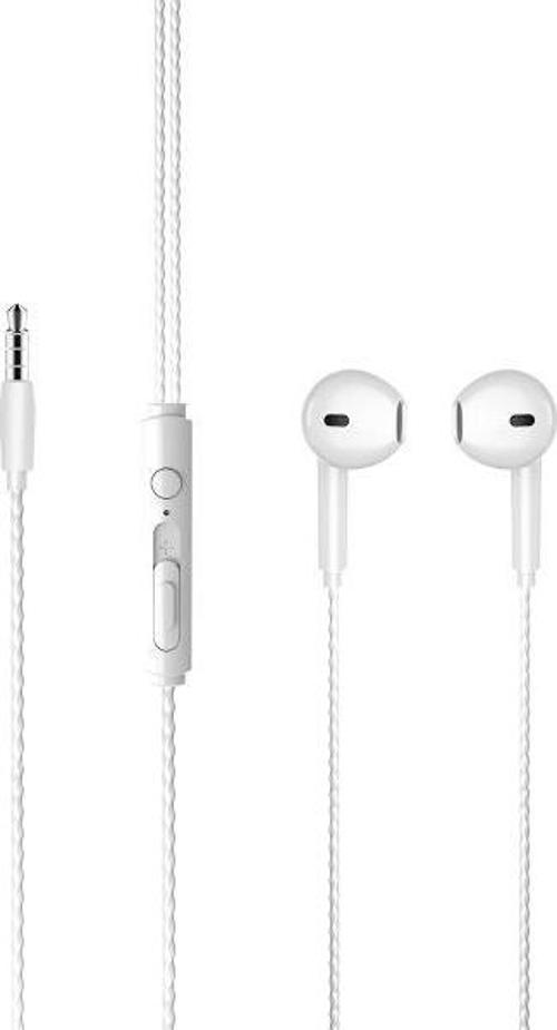 EH104 Kablolu 3.5mm Jacklı Kulak İçi Mikrofonlu Kulaklık Beyaz